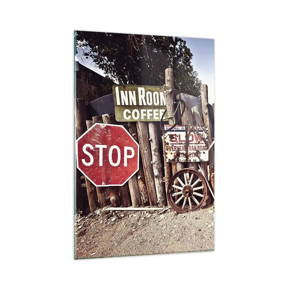 Obraz na skle - A čas sa zastavil - 80x120 cm