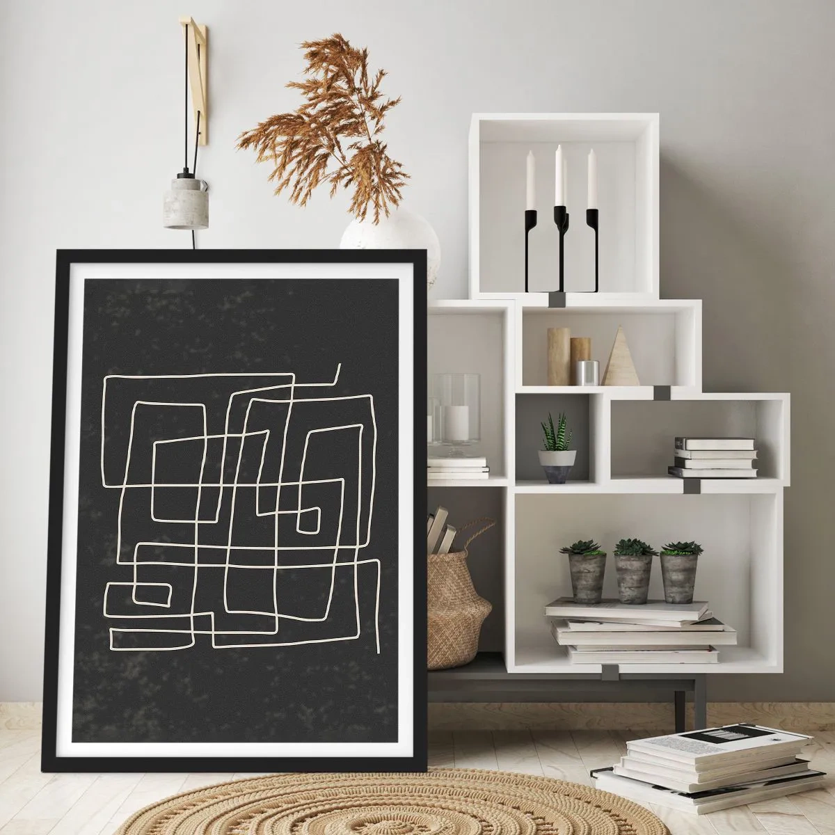 Plagát v čiernom ráme - Nie je to tak jednoduché - 61x91 cm