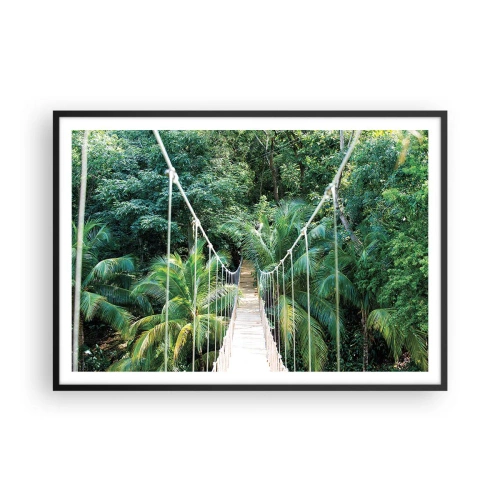 Plagát v čiernom ráme - Welcome to the jungle! - 100x70 cm