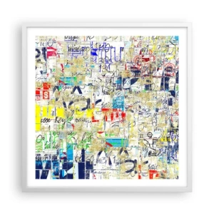 Plagát v bielom ráme - Proste poteší oči - 60x60 cm