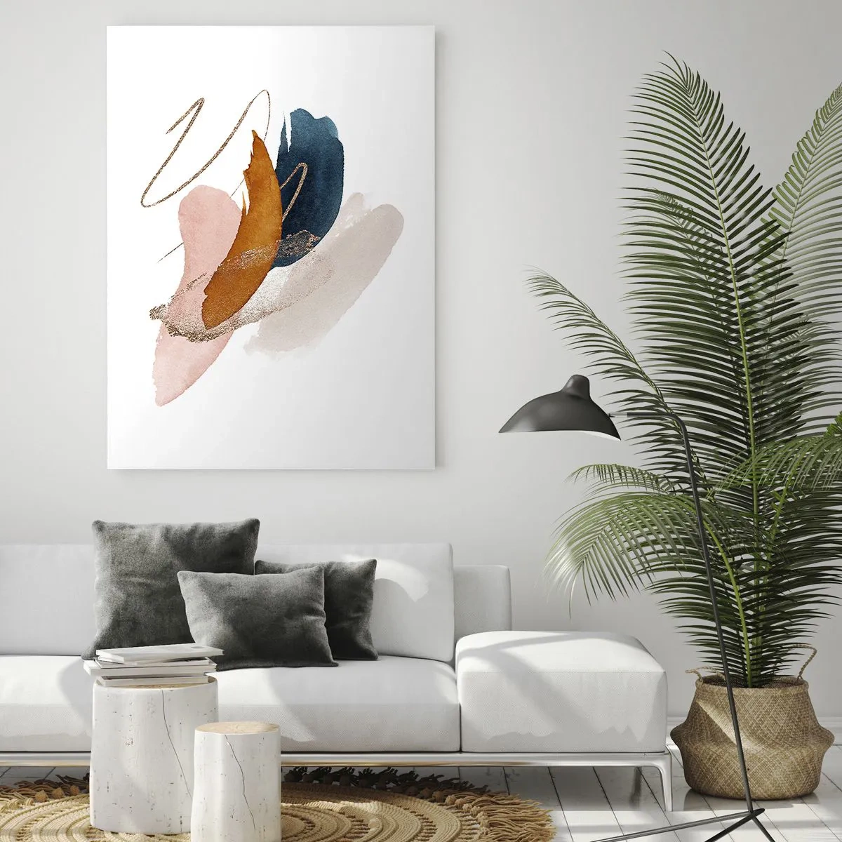 Obraz na skle - Okrídlená kompozícia - 70x100 cm