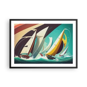 Plagát v čiernom ráme - Ako vychádzať so živlami - 70x50 cm