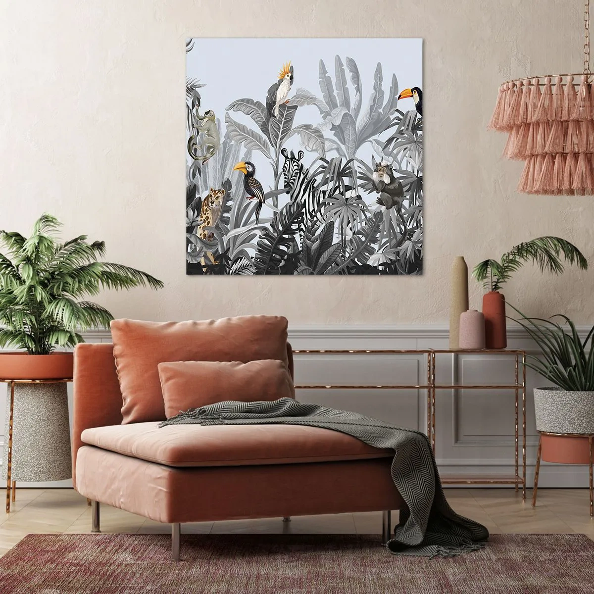 Obraz na plátne - Africká rozprávka - 40x40 cm