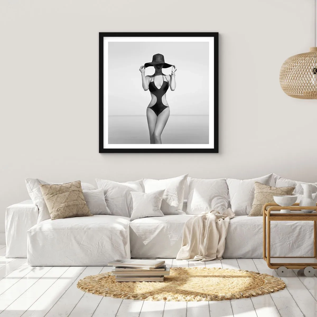 Plagát v čiernom ráme - Volám sa: Elegancia - 30x30 cm