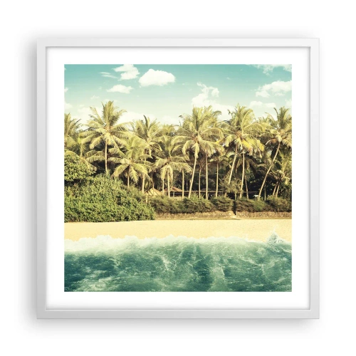 Plagát v bielom ráme - Čo napríklad tu? - 50x50 cm