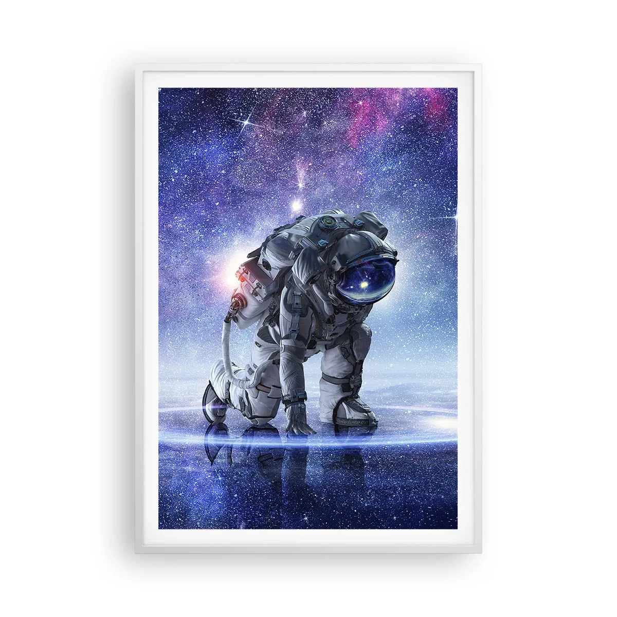 Plagát v bielom ráme - Hviezdne nebo nado mnou - 70x100 cm