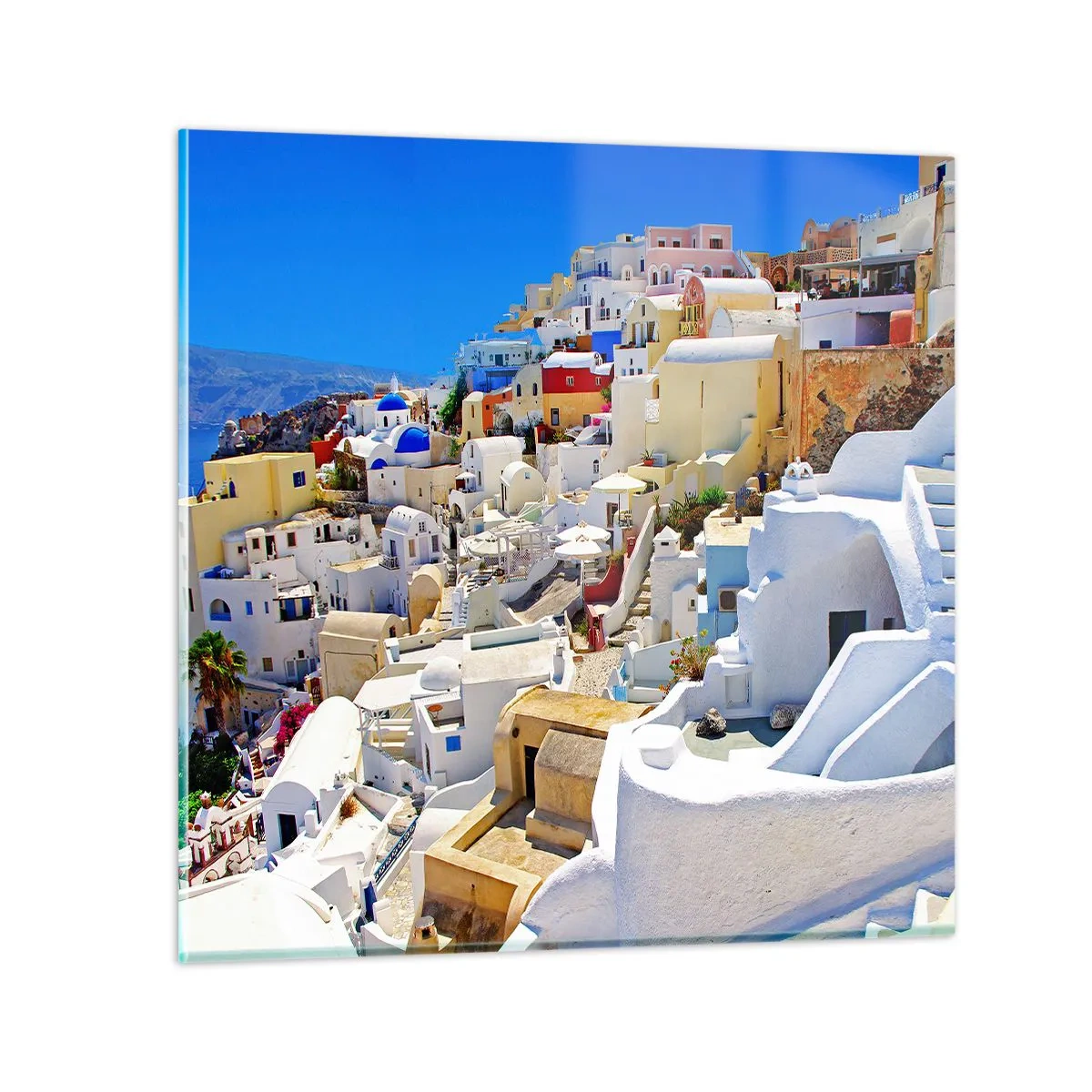 Obraz na skle - Sen o gréckom lete - 70x70 cm