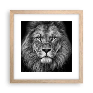 Plagát v ráme zo svetlého duba - V korunovačnom odeve - 30x30 cm