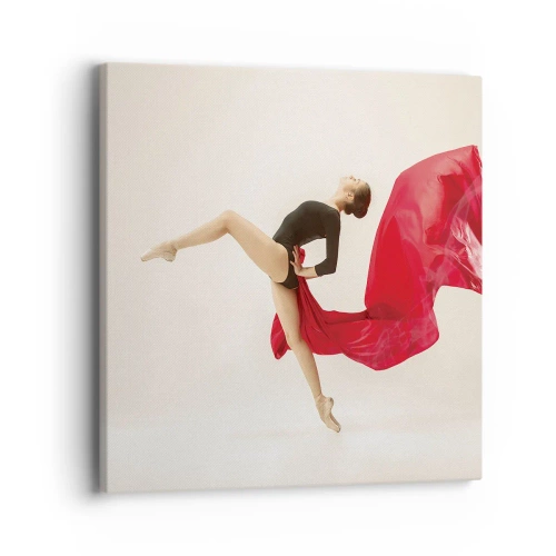 Obraz na plátne - Červené a čierne - 40x40 cm