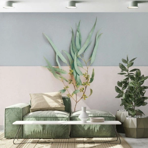 Samolepiaca Fototapeta Deluxe Sticker - Pastelová jemnosť - Pastel, Rastlina, Boho - 150x105 cm