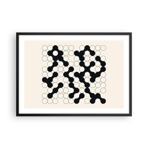 Plagát v čiernom ráme - Čínska hra – variácia - 70x50 cm
