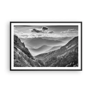 Plagát v čiernom ráme - Až k horizontu - 91x61 cm