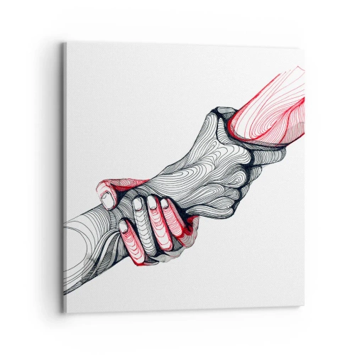 Obraz na plátne - Ste v dobrých rukách - 70x70 cm