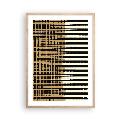 Plagát v ráme zo svetlého duba - Architektonická abstrakcia - 50x70 cm