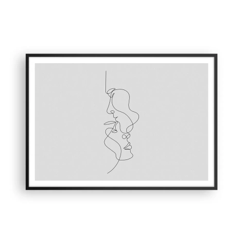 Plagát v čiernom ráme - Žiar vášnivých túžob - 100x70 cm