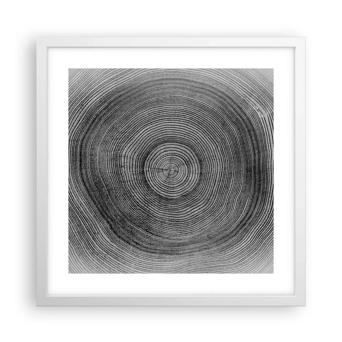 Plagát v bielom ráme - Znamenie doby - 40x40 cm