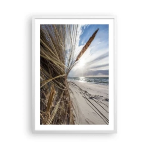 Plagát v bielom ráme - Stretnutie živlov - 50x70 cm