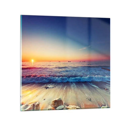 Obraz na skle - Čo je za obzorom? - 70x70 cm
