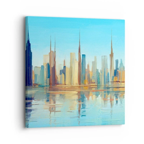 Obraz na plátne - Slnečná metropola - 30x30 cm