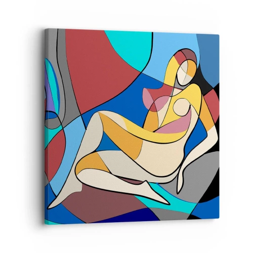 Obraz na plátne - Kubistický akt - 30x30 cm