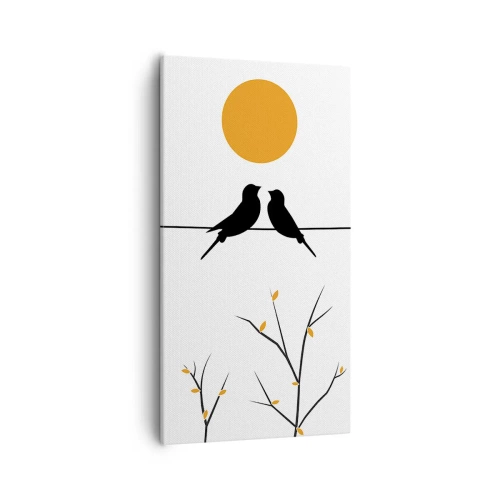 Obraz na plátne - Slávičí večer - 55x100 cm