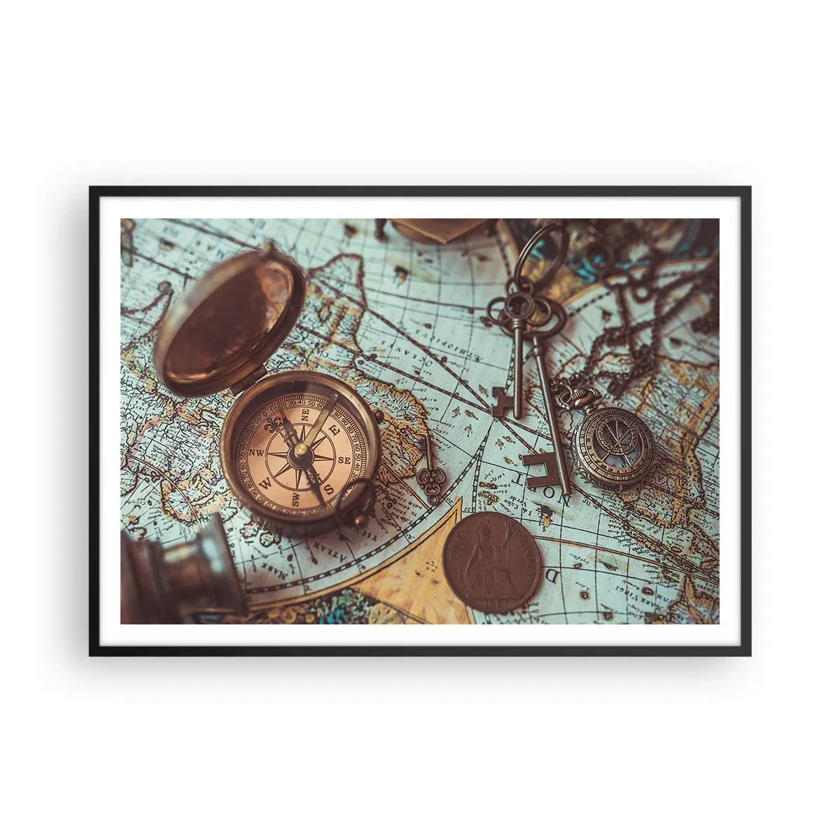 Plagát v čiernom ráme - Pre dobrodruha - 100x70 cm