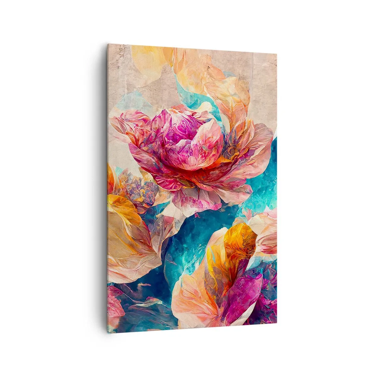 Obraz na plátne - Farebné bohatstvo kytice - 80x120 cm