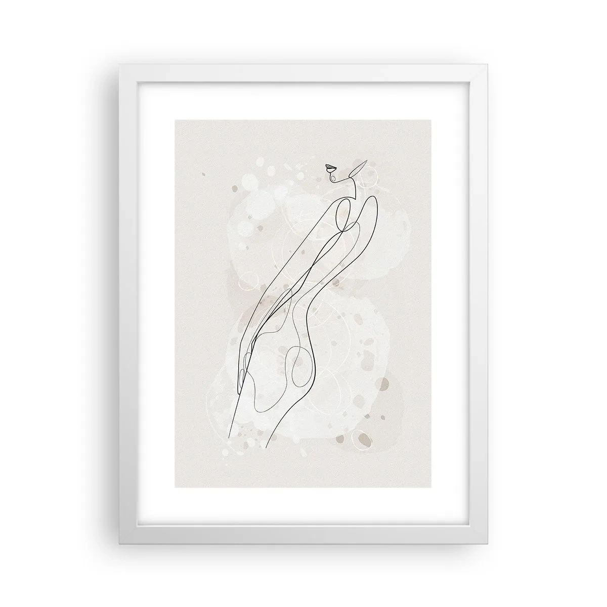 Plagát v bielom ráme - Zablúdiť pohľadom - 30x40 cm