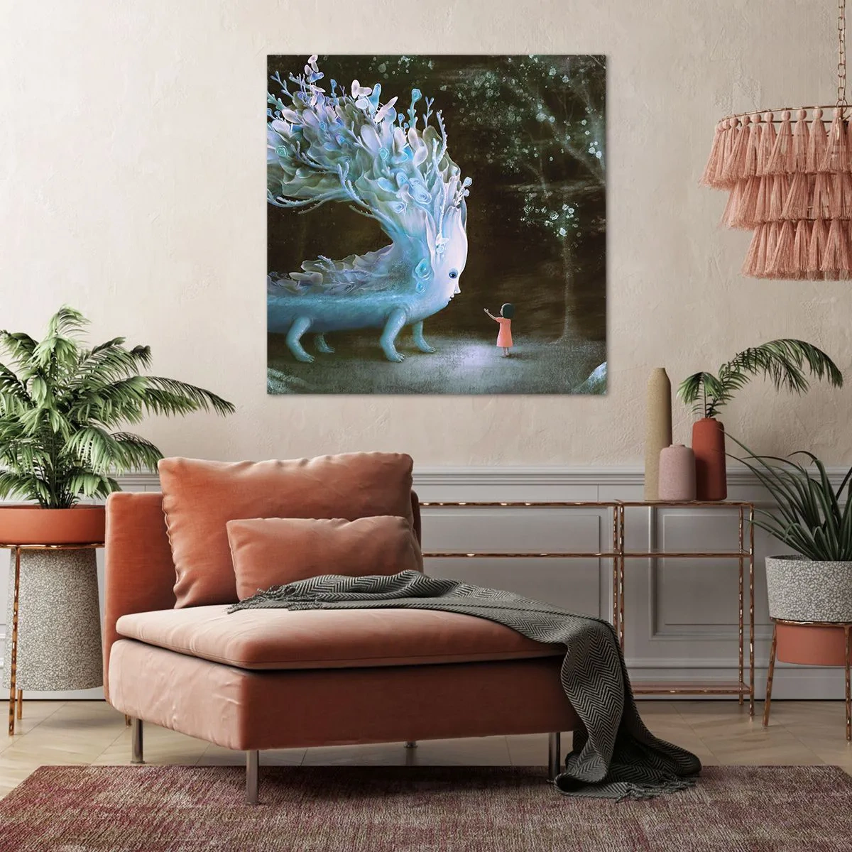 Obraz na plátne - Fantastické stretnutie - 70x70 cm