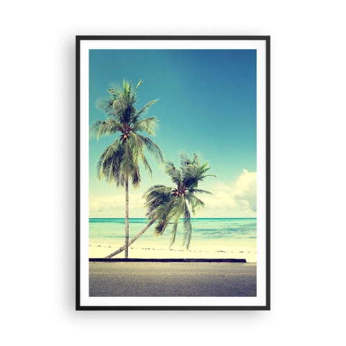Plagát v čiernom ráme - Prázdniny, je čas začať - 70x100 cm