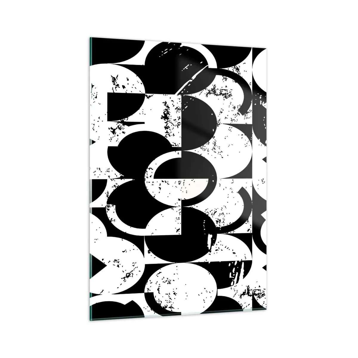 Obraz na skle - Biele je biele a čierne čierne - 50x70 cm