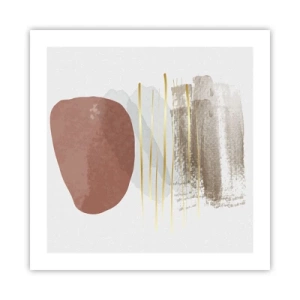 Plagát - Abstraktná kolonáda - 50x50 cm