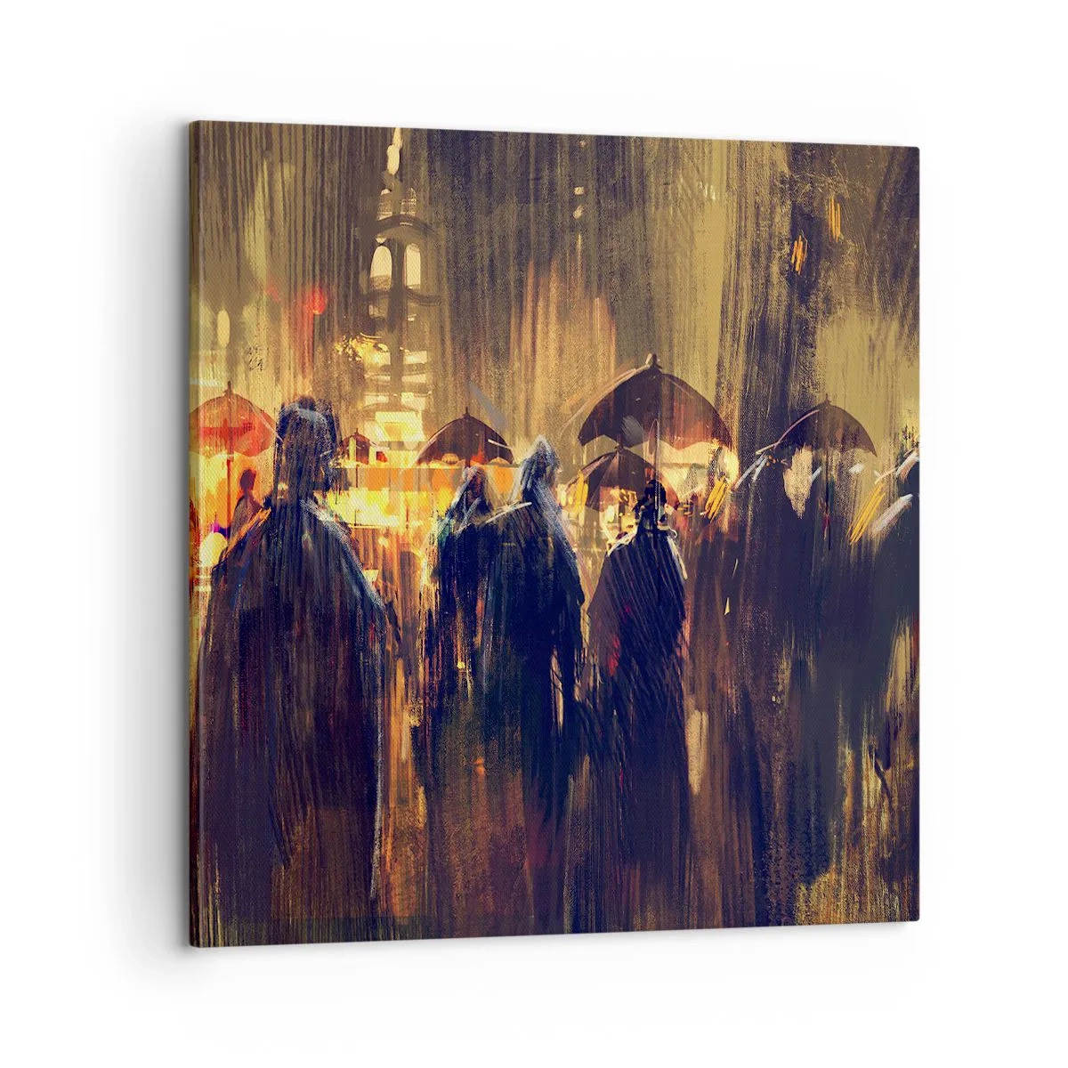 Obraz na plátne - Nasledovníci dažďa - 60x60 cm