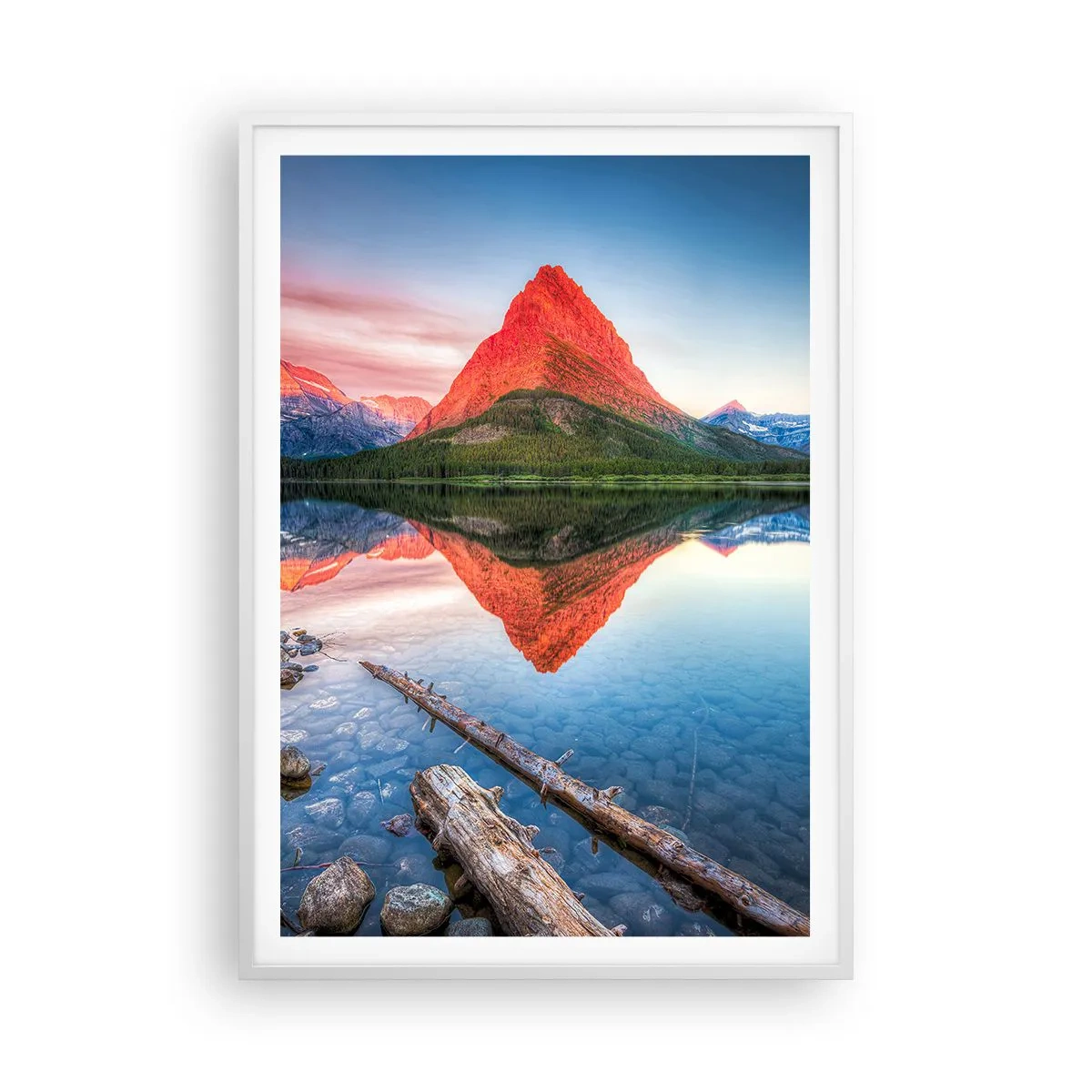 Plagát v bielom ráme - Teplo a chlad - 70x100 cm