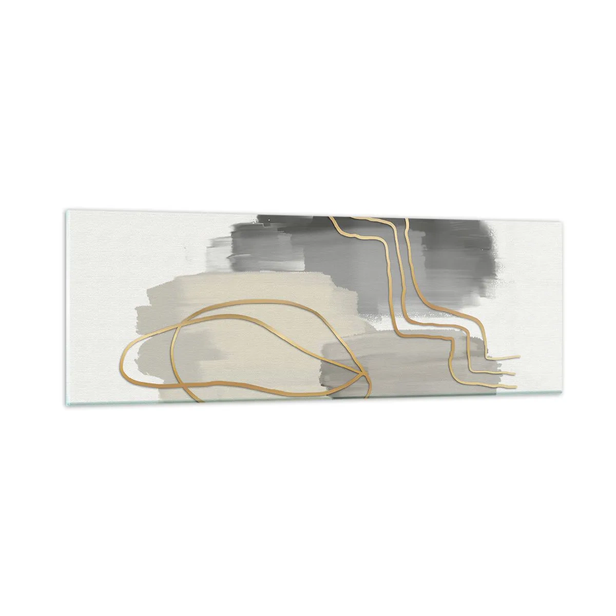 Obraz na skle - Trvanie a pohyb - 90x30 cm