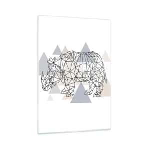 Obraz na skle - Štruktúra sily - 80x120 cm