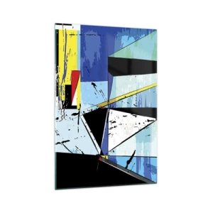 Obraz na skle - Pozerať sa na svet z uhla… - 70x100 cm