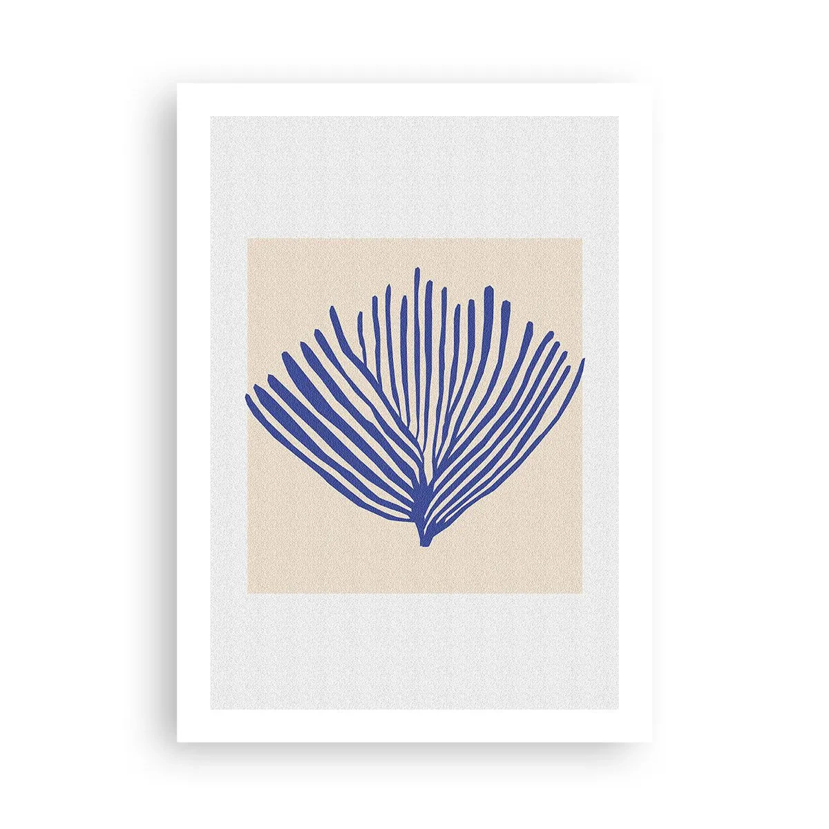 Plagát - Modrý vejár - 50x70 cm