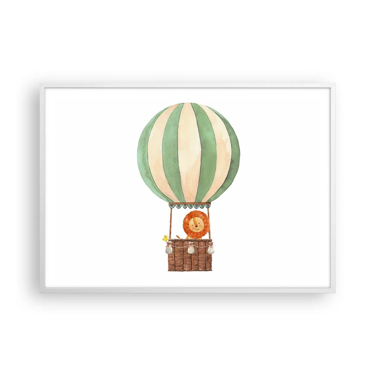 Plagát v bielom ráme - Leonove cesty - 100x70 cm