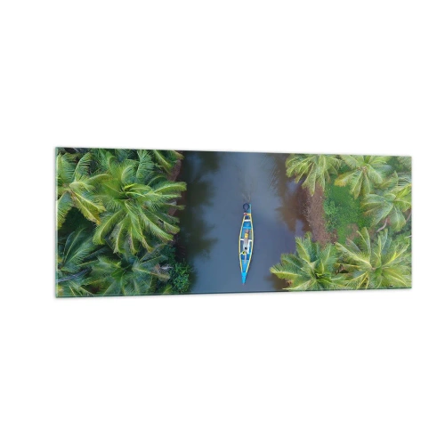 Obraz na skle - Na tropickom chodníku - 140x50 cm
