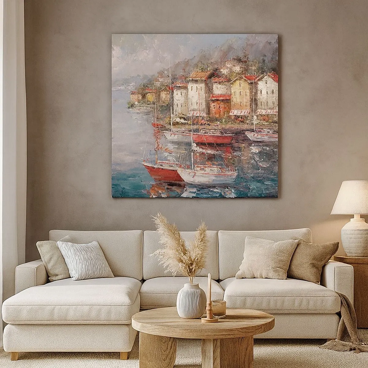 Obraz na plátne - Romantický prístav - 30x30 cm