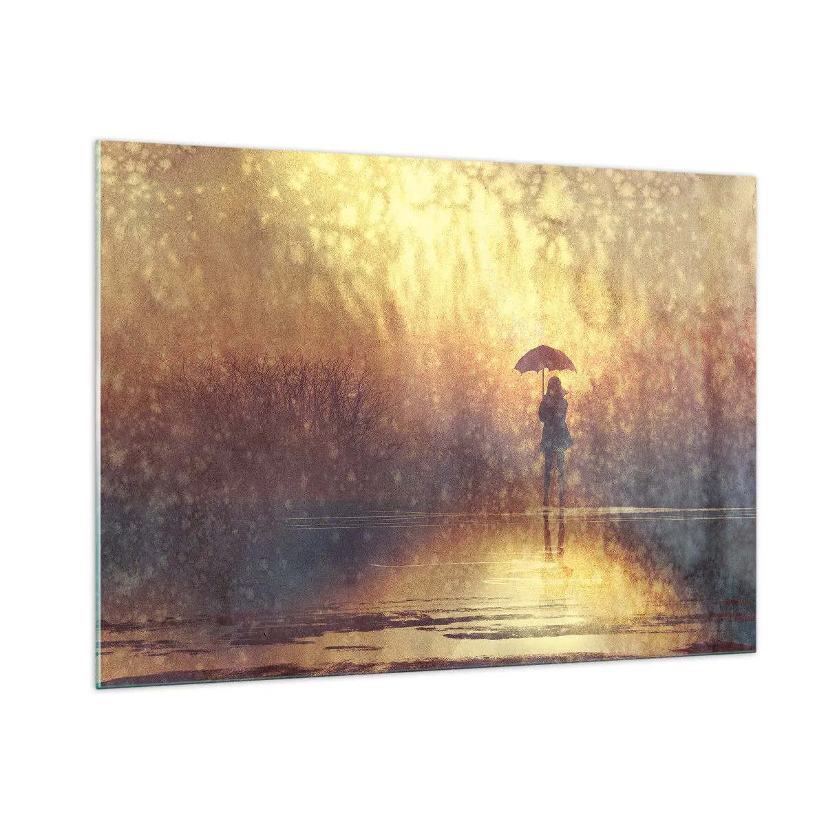 Obraz na skle - Cítim, že sa na mňa niekto pozerá - 100x70 cm