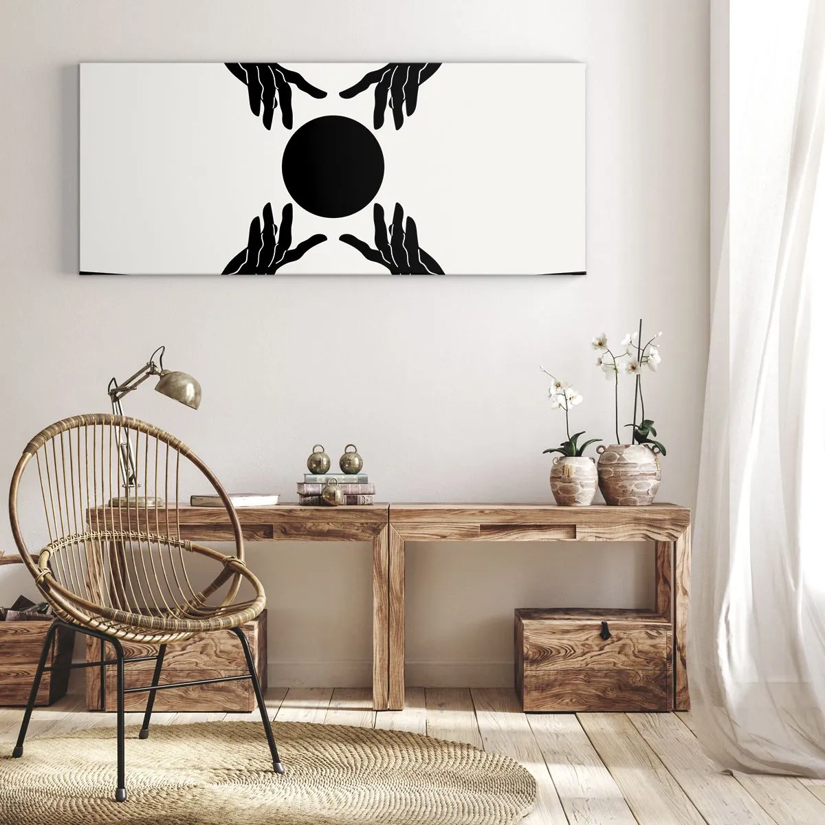 Obraz na plátne - Tajné znamenie - 100x40 cm