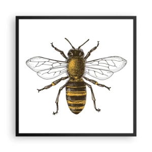 Plagát v čiernom ráme - Krásna a dobrá - 60x60 cm