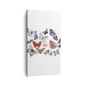 Obraz na plátne - Čipkový, farebný roj - 45x80 cm