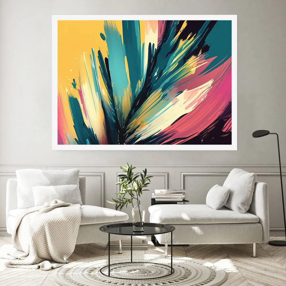 Plagát - Kompozícia – explózia radosti - 100x70 cm