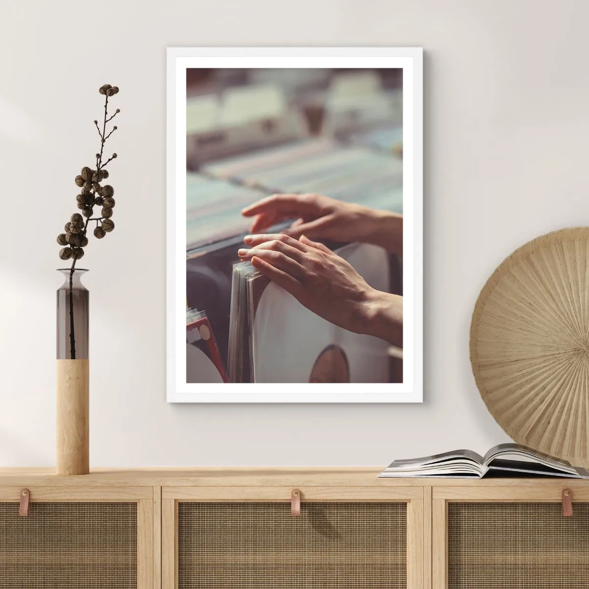 Plagát v bielom ráme - Hľadanie emócií - 40x50 cm