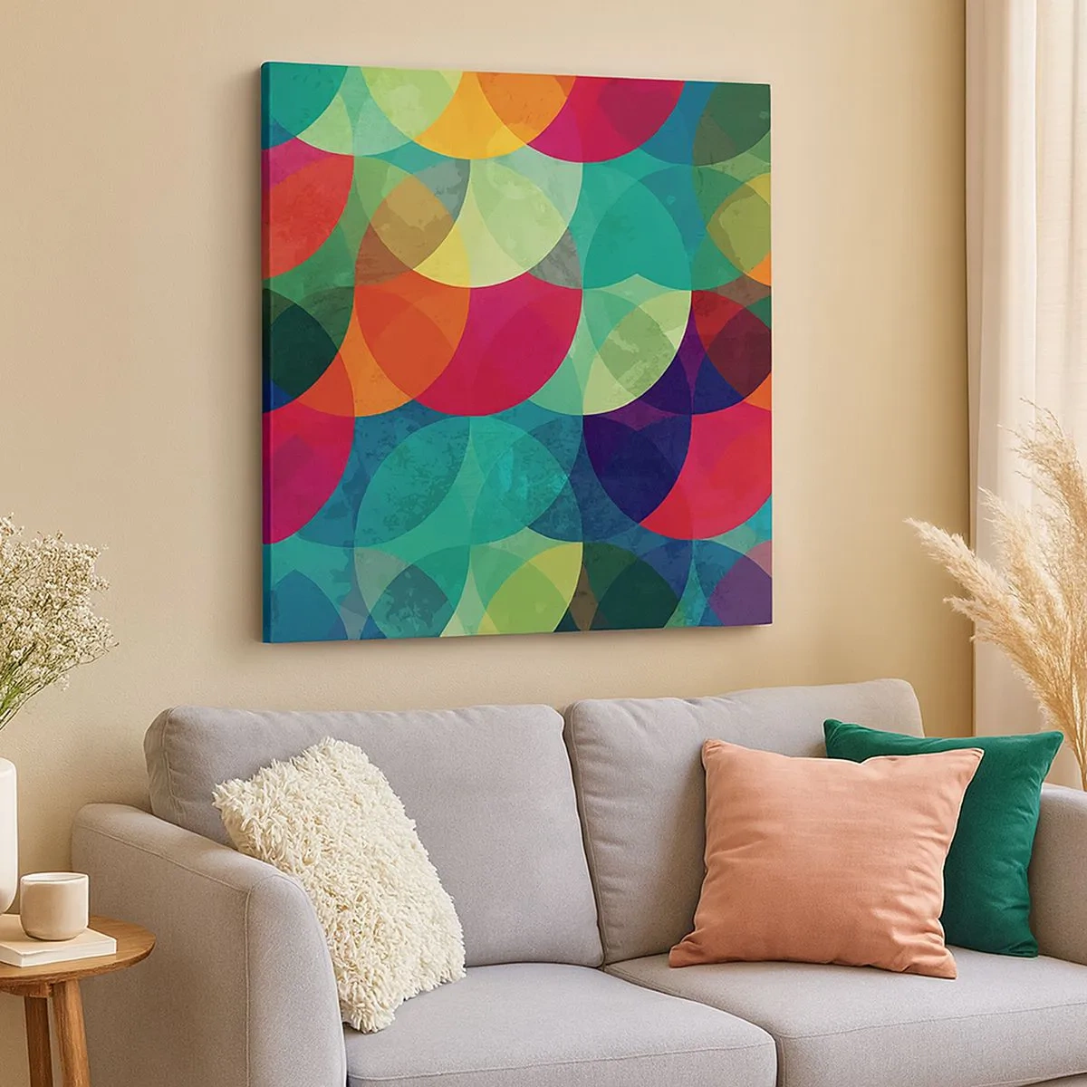 Obraz na plátne - Vstúpiť do dúhy - 30x30 cm