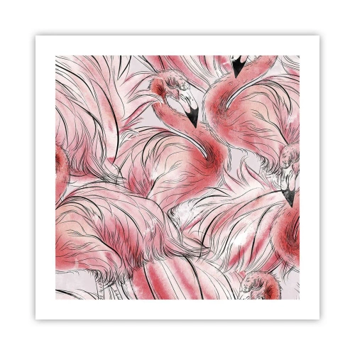 Plagát - Vtáči corps de ballet - 50x50 cm
