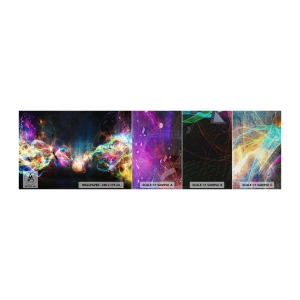 Vzorka fototapety Premium Canvas - Radostne proti tme - Abstrakcia, Kus, Výbuch - 100x30 cm